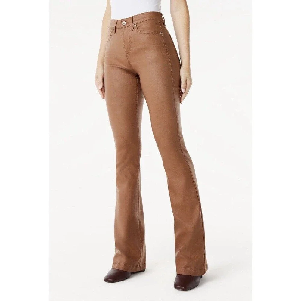 Sofia Jeans Women's Melisa Flare High Rise Coated Pants VARIOUS 🦋 - Picture 1 of 15